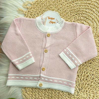  Conj de linha tijolinho - rosa com branco